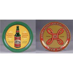 LOT OF TWO BEER TIP TRAYS