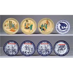 LOT OF 8 BEER TIP TRAYS