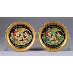 LOT OF 2 SCHNEIDER BREWING CO. TIP TRAYS