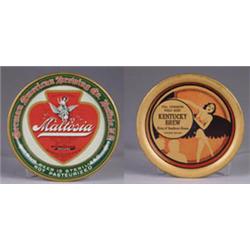 LOT OF TWO BEER TIP TRAYS