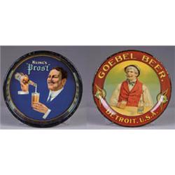 LOT OF TWO BEER TIP TRAYS