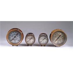 LOT OF FOUR LOCOMOTIVE GAUGES