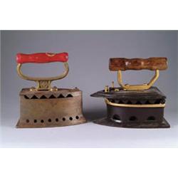 LOT OF 2 CHARCOAL FLAT IRONS