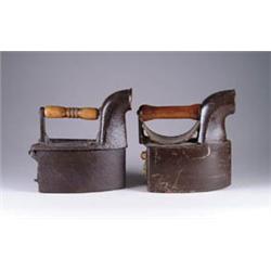 LOT OF 2 CHARCOAL FLAT IRONS