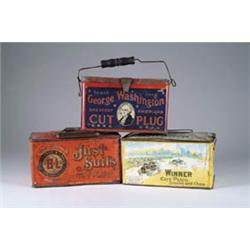 LOT OF 3 TOBACCO TINS