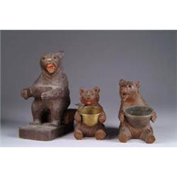 LOT OF 3 BLACK FOREST ASHTRAYS