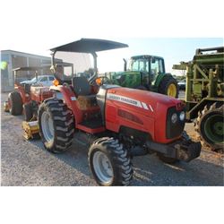 2008 MASSEY FERGUSON MF1552 Farm Tractor; VIN/SN:JSB03203 -:- MFWD, rear mtd. Alamo flail mower, can