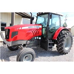 2012 MASSEY FERGUSON 5465 Farm Tractor; VIN/SN:C094049 -:- 3 remotes, cab, A/C, 18.4-34 rear tires, 