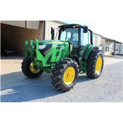 2013 JOHN DEERE 6125M Farm Tractor; VIN/SN:759620 -:- MFWD, 3 remotes, cab, A/C, 18.4R34 rear tires,