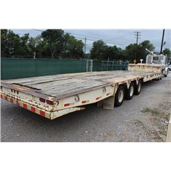 2007 PITTS HD50 Lowboy Trailer; VIN/SN:5JYHD50307P070132 -:- Tri Axle, 85,000 GVWR, 50' length, 120"