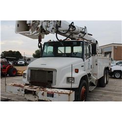 2000 FREIGHTLINER FL80 Bucket/Auger Truck; VIN/SN:1FVXJJBB9YHF89053 -:- T/A, Cat 3126 diesel, A/T, A