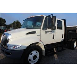 2011 INTERNATIONAL 4300 Flatbed Dump Truck; VIN/SN:1HTJTSKL0BH344899 -:- S/A, crew cab, Int. diesel,