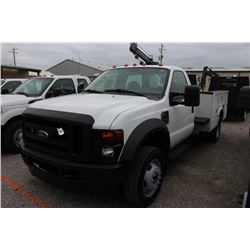 2008 FORD F550 Mechanics Truck; VIN/SN:1FDAF56R88ED32932 -:- V8 diesel, A/T, AC, Knapheide service b