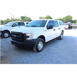 2016 FORD F150 Pickup Truck; VIN/SN:1FTEW1EF2GFB44499 -:- 4x4, crew cab, V8 gas, A/T, AC, camper she