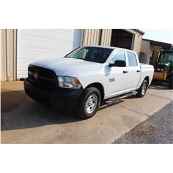 2015 DODGE 1500 Pickup Truck; VIN/SN:1C6RR7KG4FS738730 -:- 4x4, crew cab, V6 gas, A/T, AC, bed cover