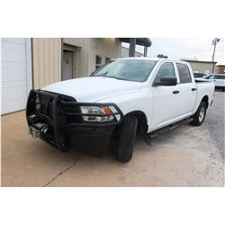 2015 DODGE 1500 Pickup Truck; VIN/SN:1C6RR7KG9FS738447 -:- 4x4, V6 gas, A/T, AC, Warn VR10000 winch,