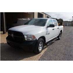 2015 DODGE 1500 Pickup Truck; VIN/SN:3C6RR7KT8FG629644 -:- 4x4, crew cab, V8 gas, A/T, AC, 61,615 mi