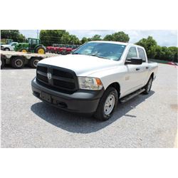 2015 DODGE 1500 Pickup Truck; VIN/SN:1C6RR7KG6FS738454 -:- 4x4, crew cab, V6 gas, A/T, AC, 64,313 mi