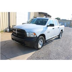 2015 DODGE 1500 Pickup Truck; VIN/SN:1C6RR7KG4FS738453 -:- 4x4, crew cab, V6 gas, A/T, AC, 68,369 mi