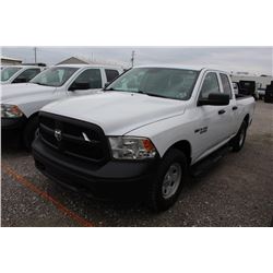 2015 DODGE 1500 Pickup Truck; VIN/SN:1C6RR7FT9FS765350 -:- 4x4, ext. cab., V8 gas, A/T, AC, 50,863 m
