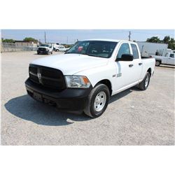 2015 DODGE 1500 Pickup Truck; VIN/SN:1C6RR7FT1FS765343 -:- 4x4, ext. cab, V8 gas, A/T, AC, 54,936 mi