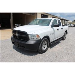 2015 DODGE 1500 Pickup Truck; VIN/SN:1C6RR7FT6FS765337 -:- 4x4, ext. cab, V8 gas, A/T, AC, 73,925 mi