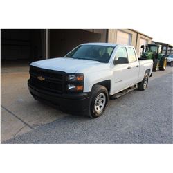 2015 CHEVROLET 1500 Pickup Truck; VIN/SN:1GCRCPEC7FZ212893 -:- ext. cab, V8 gas, A/T, AC, 57,307 mil