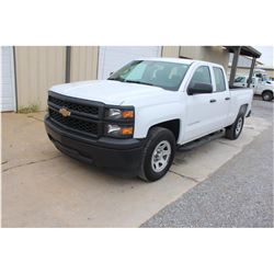 2015 CHEVROLET 1500 Pickup Truck; VIN/SN:1GCRCPEC3FZ206881 -:- ext. cab, V8 gas, A/T, AC, 69,986 mil