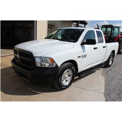 2015 DODGE 1500 Pickup Truck; VIN/SN:1C6RR6FTXFS742167 -:- ext. cab, V8 gas, A/T, AC, 45,930 miles