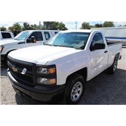 2014 CHEVROLET 1500 Pickup Truck; VIN/SN:1GCNCPEC3EZ340738 -:- V8 gas, A/T, AC, 50,730 miles