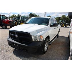 2013 DODGE 1500 Pickup Truck; VIN/SN:1C6RR7FP7DS663819 -:- 4x4, ext. cab, V8 gas, A/T, AC, 52,408 mi