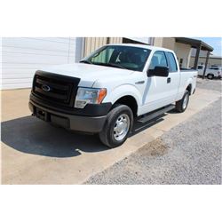 2013 FORD F150 Pickup Truck; VIN/SN:1FTEX1EM6DKD70303 -:- 4x4, ext. cab, V6 gas, A/T, AC, 57,082 mil