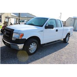 2013 FORD F150 Pickup Truck; VIN/SN:1FTEX1CM6DKE99693 -:- ext. cab, V6 gas, A/T, AC, 59,253 miles