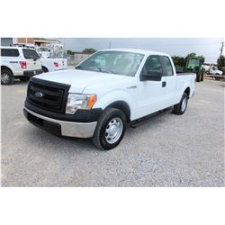 2013 FORD F150 Pickup Truck; VIN/SN:1FTEX1CM4DKE99692 -:- ext. cab, V6 gas, A/T, AC 65,396 miles