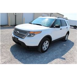 2013 FORD EXPLORER; VIN/SN:1FM5K8B82DGC96441 -:- 4x4, V6 gas, A/T, AC, 3rd row seating, 69,582 miles