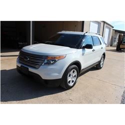 2012 FORD EXPLORER; VIN/SN:1FMHK8B80CGA21131 -:- 4x4, V6 gas, A/T, AC, 3rd row seating, 73,380 miles