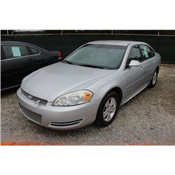 2012 CHEVROLET IMPALA; VIN/SN:2G1WF5E3XC1222619 -:- V6 gas, A/T, AC, 110,936 miles