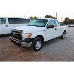 2014 FORD F150 Pickup Truck; VIN/SN:1FTEX1CMXEFA85326 -:- ext. cab, V6 gas, A/T, AC, 57,615 miles