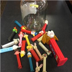 PEZ Dispenser Collection in Jar