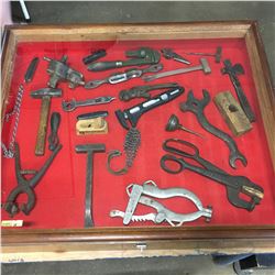 Vintage Tools in Store Display Case !