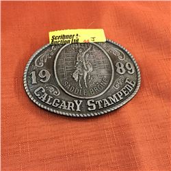 Belt Buckle: 1989 Calgary Stampede Saddle Bronc