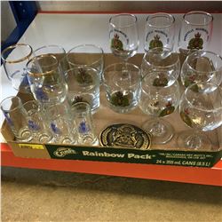 Tray Lot : RCMP Collectibles (Glasses, Buckle, Buttons)