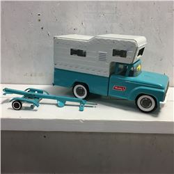 Buddy L Truck & Camper & Trailer (Missing a couple of pieces)