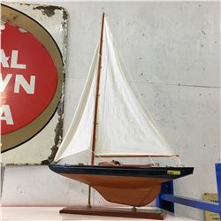 Sail Boat Decor (35" High)