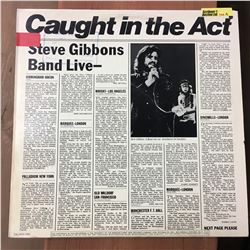 Record Album: Caught In The Act - Steve Gibbons