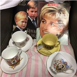 Royalty/Monarchy Collectibles (Books & China Cups/Saucers)