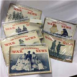 6 Illustrated War News Magazines 1915