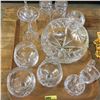 Image 1 : Tray Lot: Crystal 11 Pieces