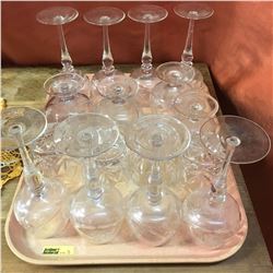 Tray Lot: Crystal 16 Pieces