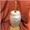 Image 1 : "USA" Small Butter Churn Crock (9"H) w/Lid & Paddle  (Salesman Sample?)